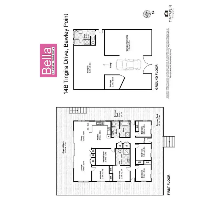 Floorplan of Homely house listing, 14B Tingira Drive, Bawley Point NSW 2539