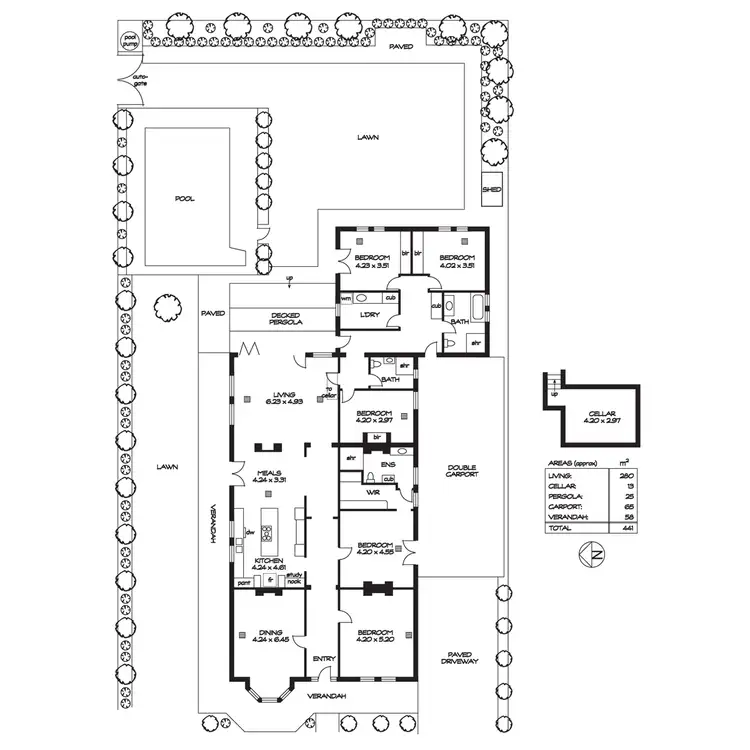Floorplan of Homely house listing, 15 Westall Street, Hyde Park SA 5061