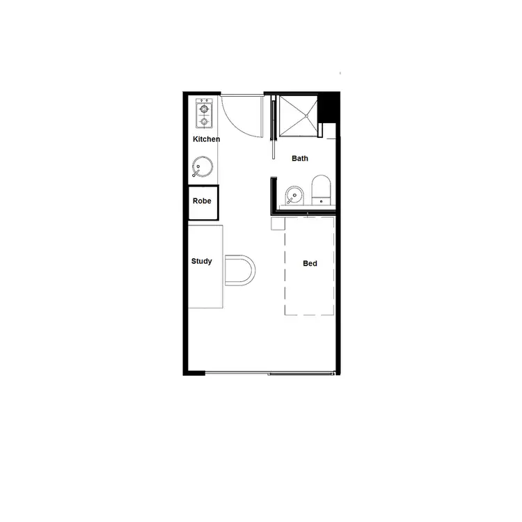 Floorplan of Homely apartment listing, 502/50 Barry Street, Carlton VIC 3053