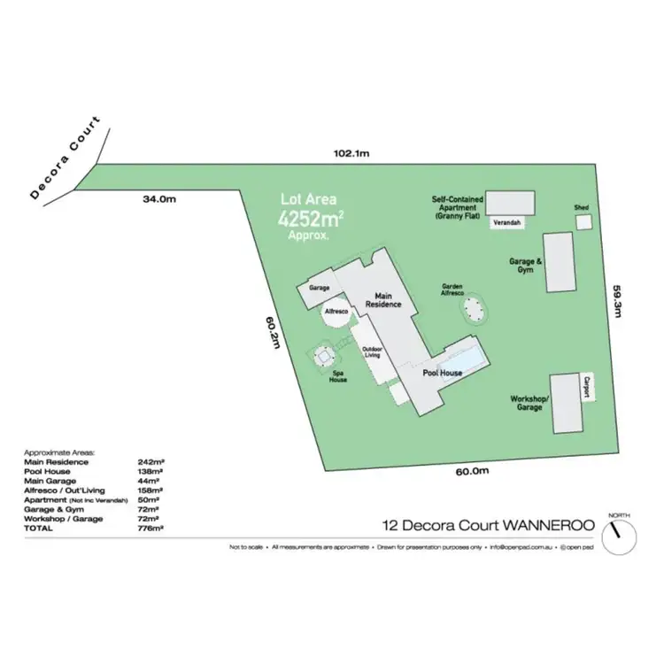 Floorplan of Homely house listing, 12 Decora Court, Wanneroo WA 6065