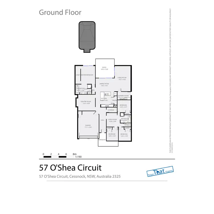 Floorplan of Homely house listing, 57 O'Shea Circuit, Cessnock NSW 2325