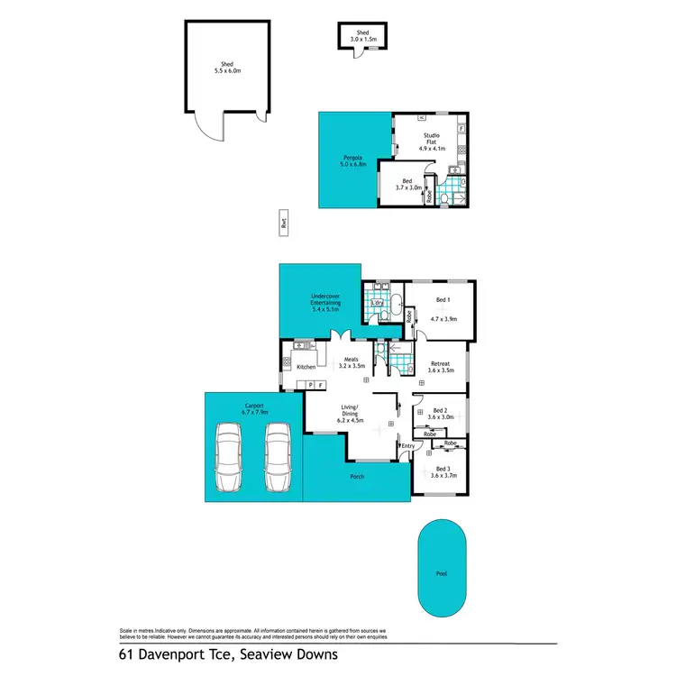 Floorplan of Homely house listing, 61 Davenport Terrace, Seaview Downs SA 5049