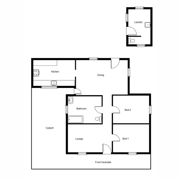Floorplan of Homely house listing, 93 Flinders Terrace, Port Augusta SA 5700