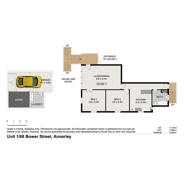 Floorplan of Homely apartment listing, 1/68 Bower Street, Annerley QLD 4103