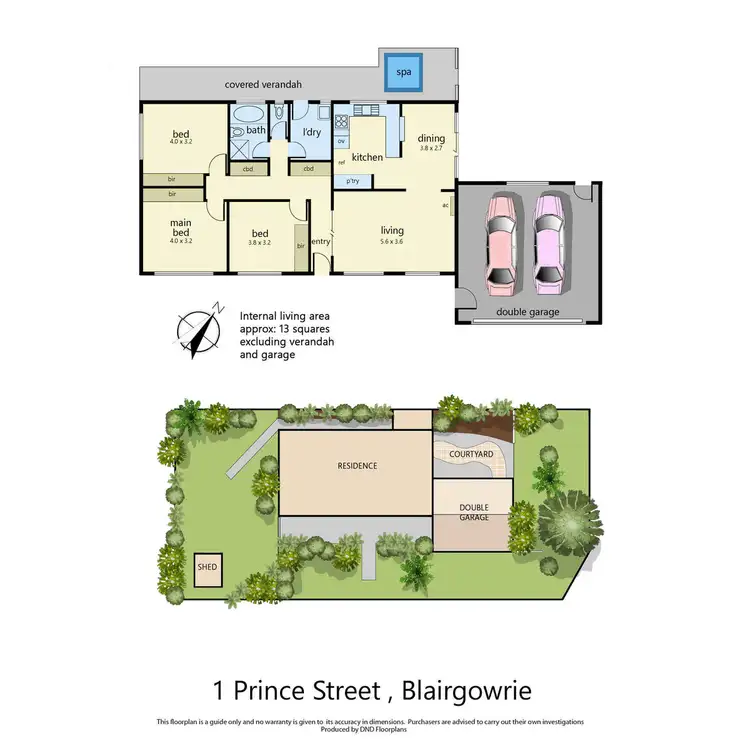 Floorplan of Homely house listing, 1 Prince Street, Blairgowrie VIC 3942