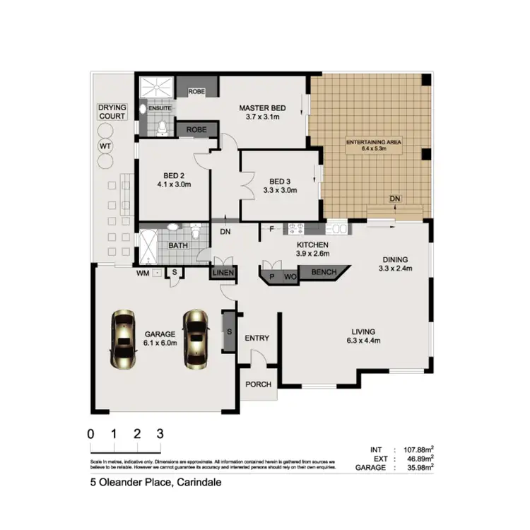 Floorplan of Homely house listing, 5 Oleander Place, Carindale QLD 4152