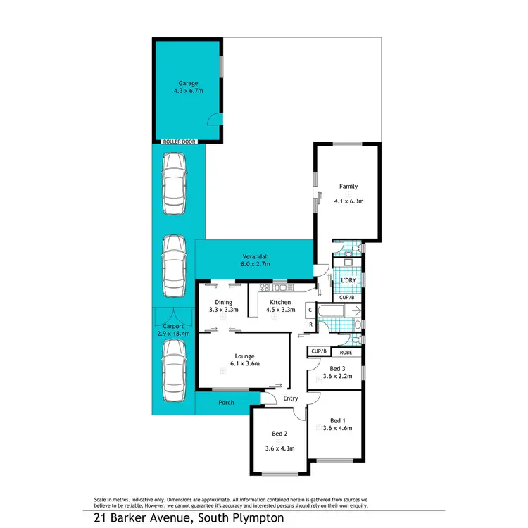 Floorplan of Homely house listing, 21 Barker Avenue, South Plympton SA 5038