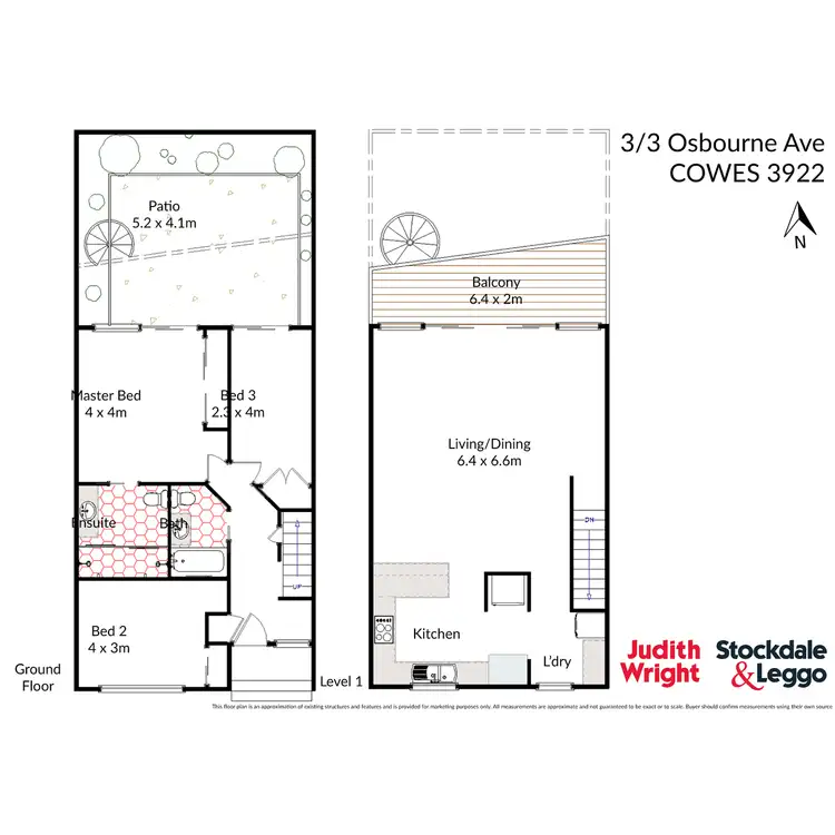Floorplan of Homely townhouse listing, 3/3 Osbourne Avenue, Cowes VIC 3922