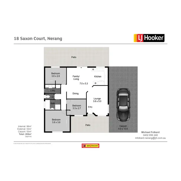 Floorplan of Homely house listing, 18 Saxon Court, Nerang QLD 4211