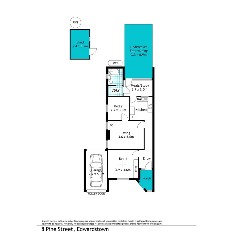 Floorplan of Homely house listing, 8 Pine Street, Edwardstown SA 5039