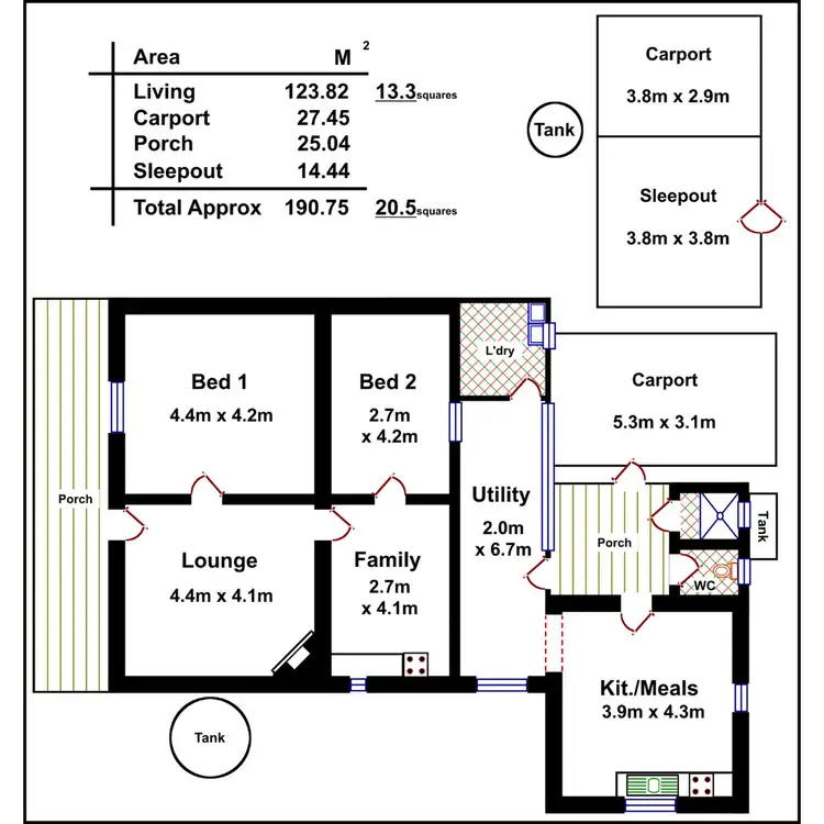 Floorplan of Homely house listing, Address available on request