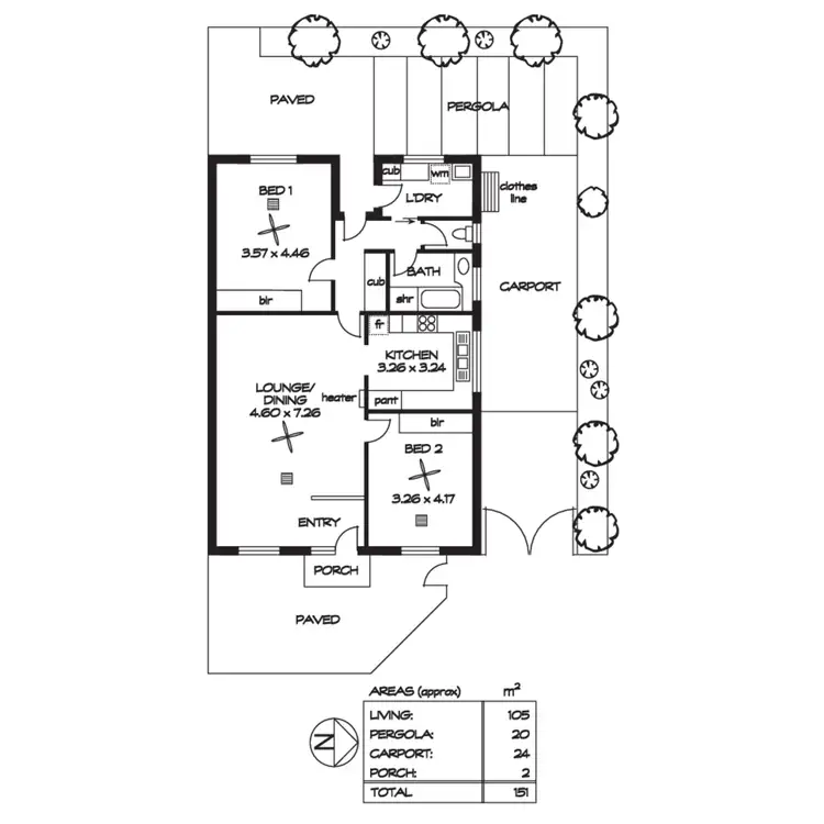 Floorplan of Homely unit listing, 7/5-9 Olive Street, Magill SA 5072