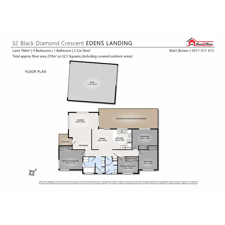 Floorplan of Homely house listing, 32 Black Diamond Crescent, Edens Landing QLD 4207
