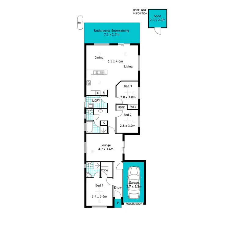 Floorplan of Homely house listing, 5 Harrow Street, Dover Gardens SA 5048