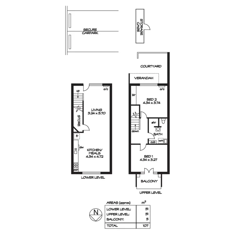 Floorplan of Homely unit listing, 1/5 Butler Street, Port Adelaide SA 5015