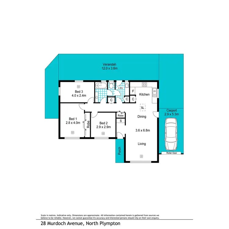 Floorplan of Homely house listing, 28 Murdoch Avenue, North Plympton SA 5037