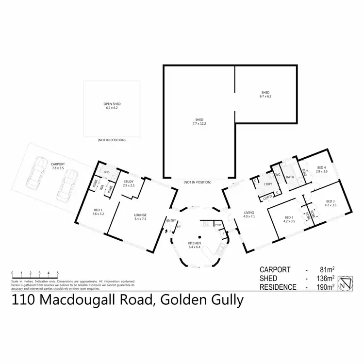 Floorplan of Homely house listing, 110 MacDougall Road, Golden Gully VIC 3555