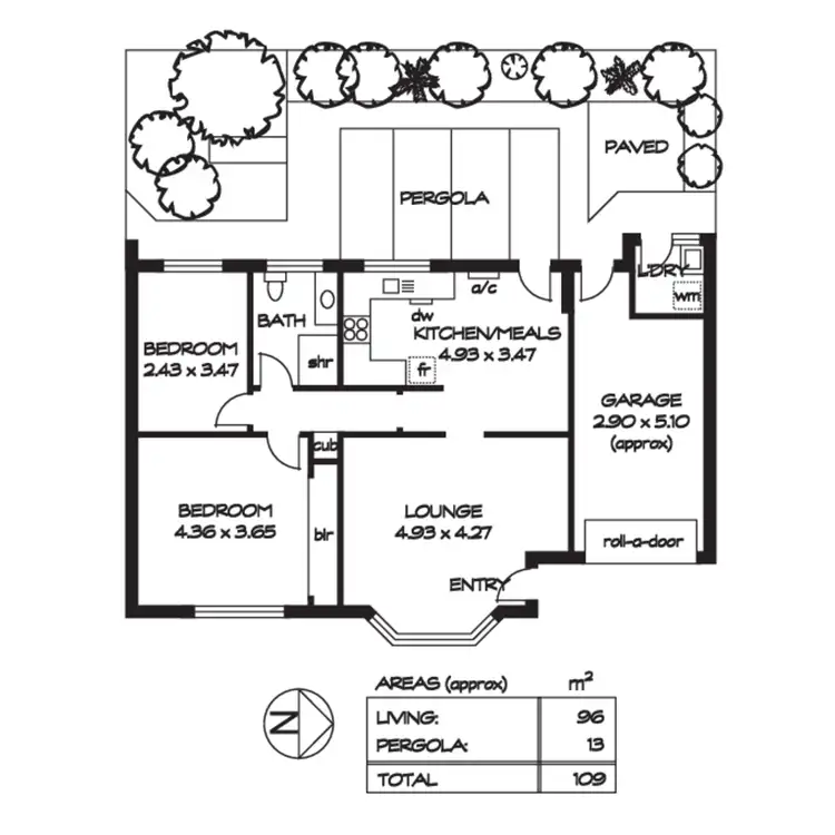 Floorplan of Homely unit listing, 2/13 Hughes Street, Unley SA 5061