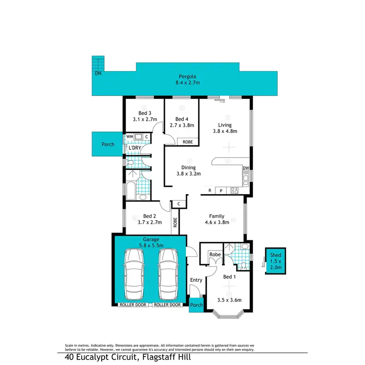 Floorplan of Homely house listing, 40 Eucalypt Circuit, Flagstaff Hill SA 5159