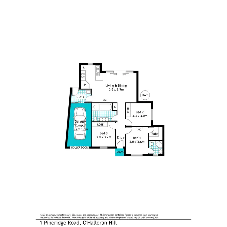Floorplan of Homely house listing, 1 Pineridge Road, O'halloran Hill SA 5158