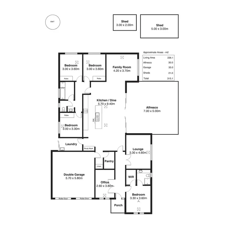Floorplan of Homely house listing, 3 Emerald Drive, Hayborough SA 5211