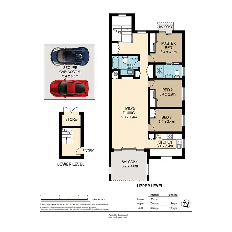 Floorplan of Homely apartment listing, 7/23 Bellevue Terrace, St Lucia QLD 4067