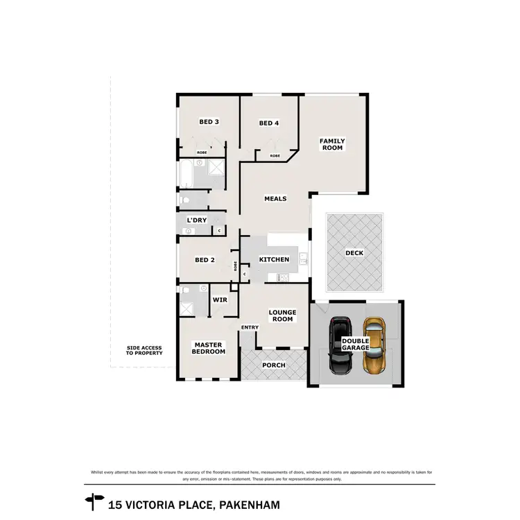 Floorplan of Homely house listing, 15 Victoria Place, Pakenham VIC 3810