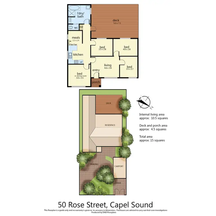 Floorplan of Homely house listing, 50 Rose Street, Capel Sound VIC 3940