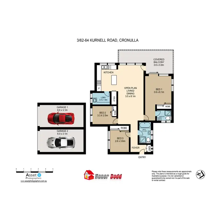 Floorplan of Homely apartment listing, 3/62-64 Kurnell Road, Cronulla NSW 2230