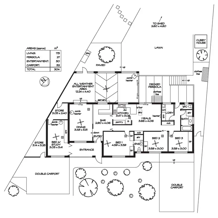 Floorplan of Homely house listing, 42 Hamilton Crescent, Aberfoyle Park SA 5159