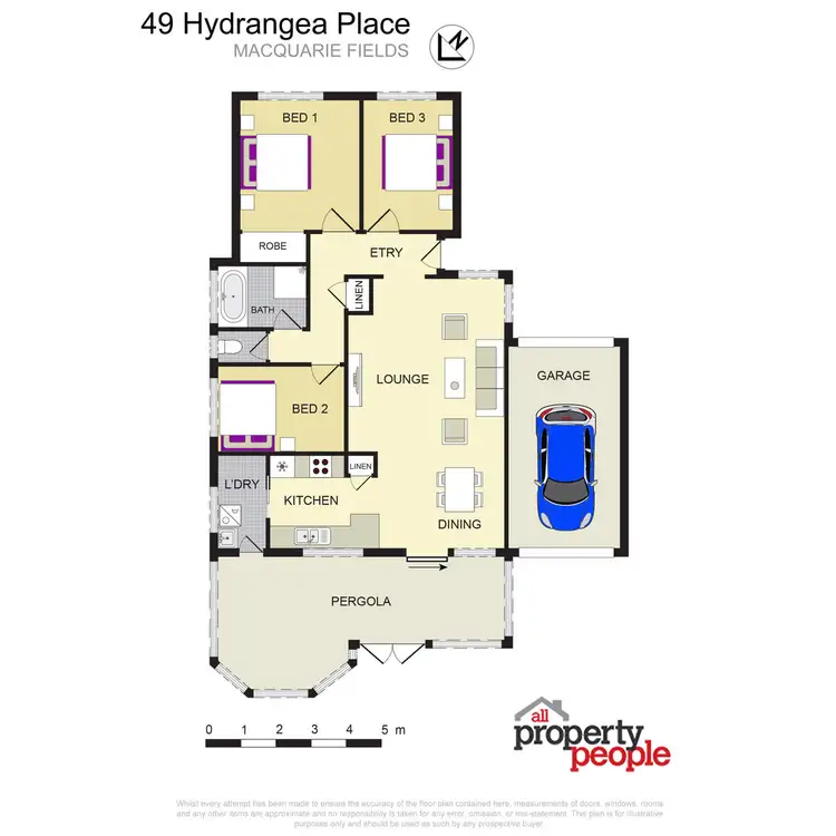 Floorplan of Homely house listing, 49 Hydrangea Place, Macquarie Fields NSW 2564