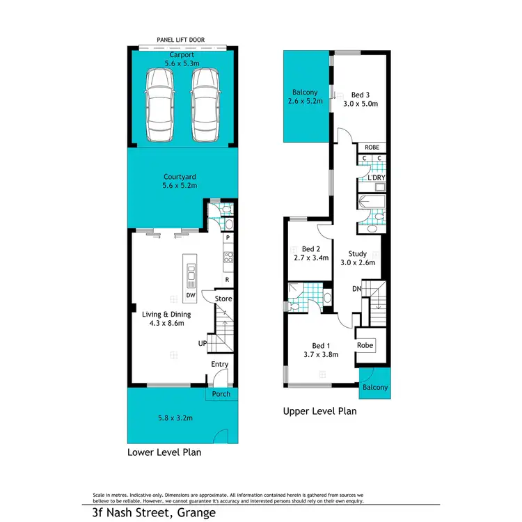 Floorplan of Homely townhouse listing, 3F Nash Street, Grange SA 5022