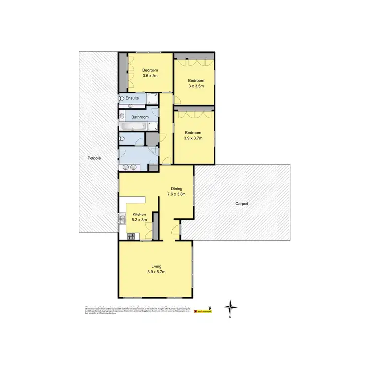 Floorplan of Homely house listing, 84 Moore Street, Colac VIC 3250