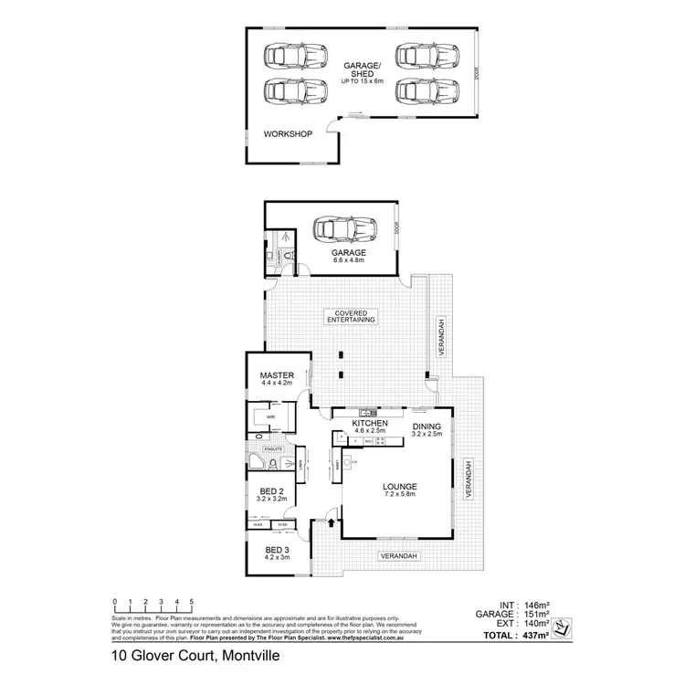 Floorplan of Homely house listing, 10-12 Glover Court, Montville QLD 4560