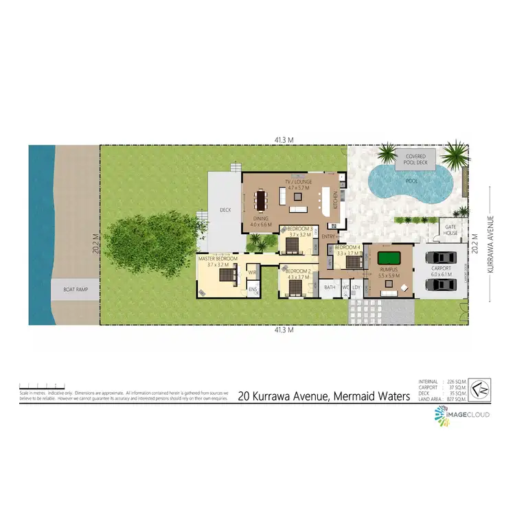 Floorplan of Homely house listing, 20 Kurrawa Avenue, Mermaid Waters QLD 4218