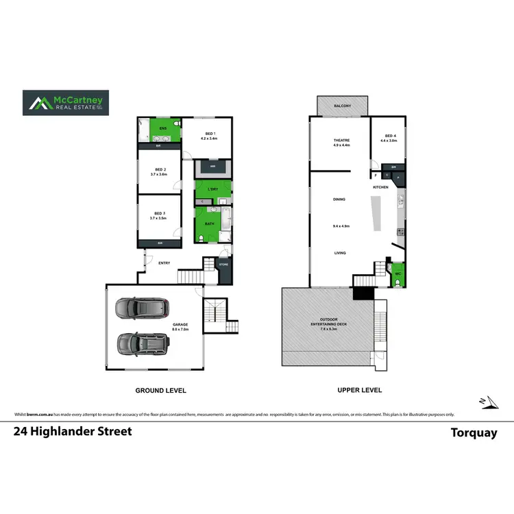 Floorplan of Homely house listing, 24 Highlander Street, Torquay VIC 3228