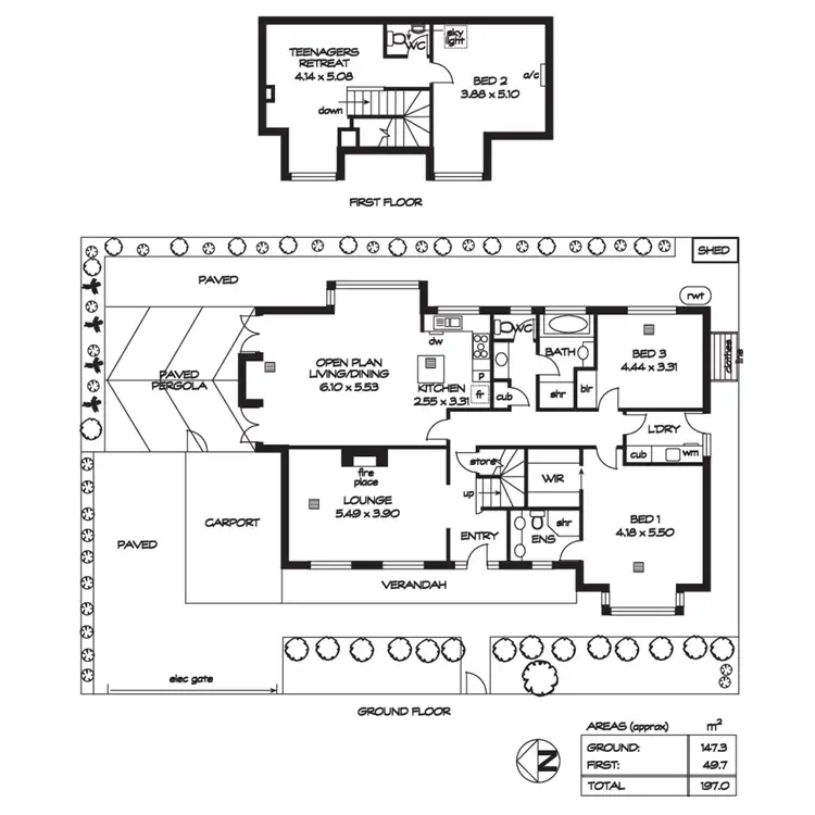 Floorplan of Homely house listing, 2A Rowell Avenue, Glenunga SA 5064