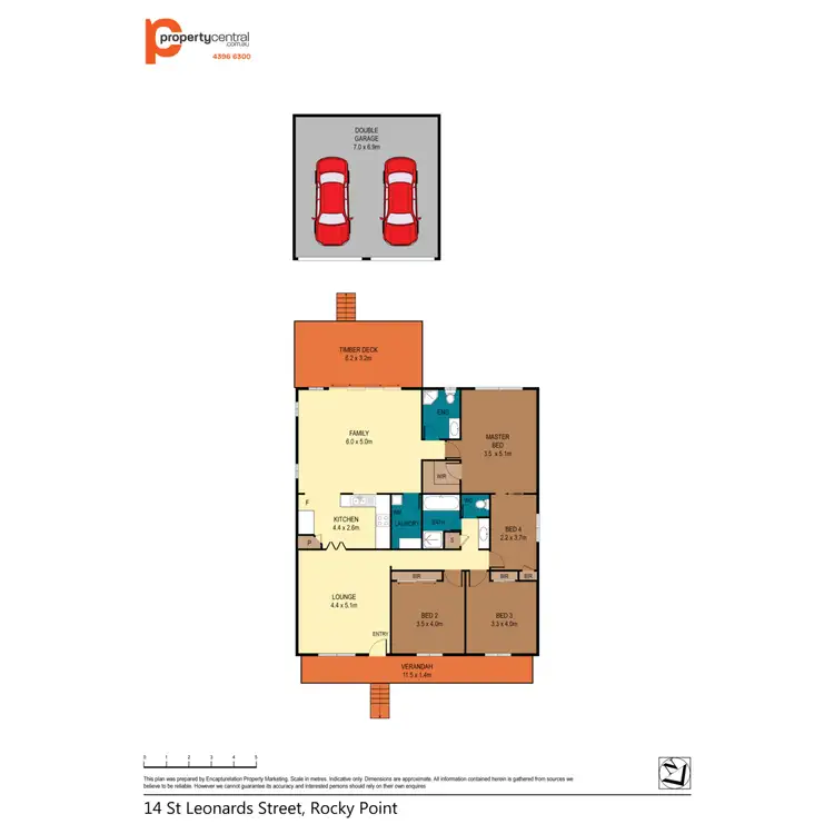Floorplan of Homely house listing, 14 St Leonards Street, Rocky Point NSW 2259
