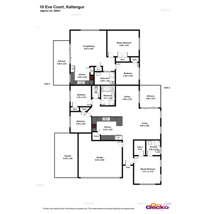 Floorplan of Homely semi-detached listing, 10 Eve Court, Kallangur QLD 4503