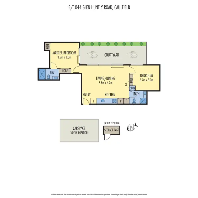 Floorplan of Homely apartment listing, 5/1044 Glenthuntly Road, Caulfield South VIC 3162