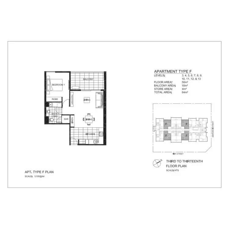 Floorplan of Homely apartment listing, 128/15 Aberdeen Street, Perth WA 6000