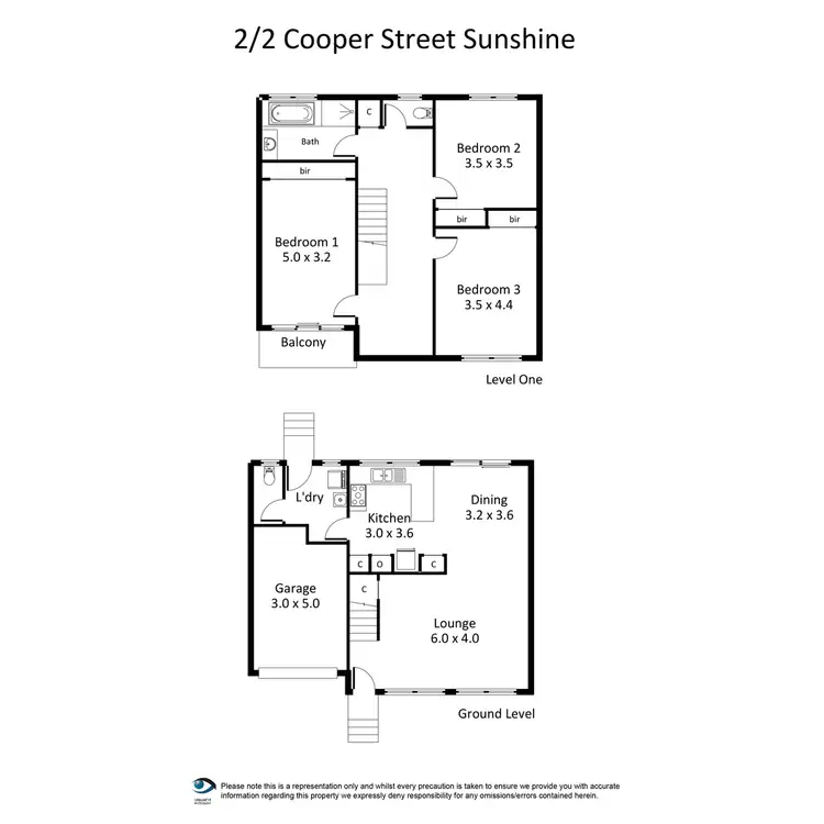 Floorplan of Homely house listing, 2/2 Cooper Street, Sunshine VIC 3020