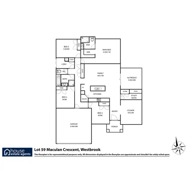 Floorplan of Homely house listing, 11 Maculan Crescent, Westbrook QLD 4350