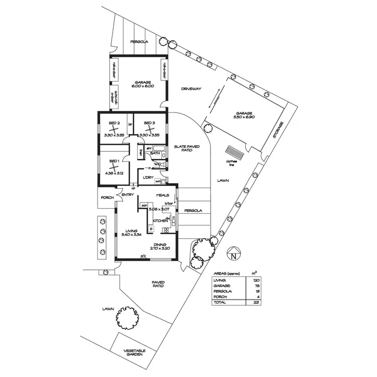 Floorplan of Homely house listing, 1 Minta Road, Happy Valley SA 5159