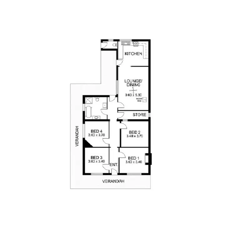 Floorplan of Homely house listing, 44 Wehl Street South, Mount Gambier SA 5290