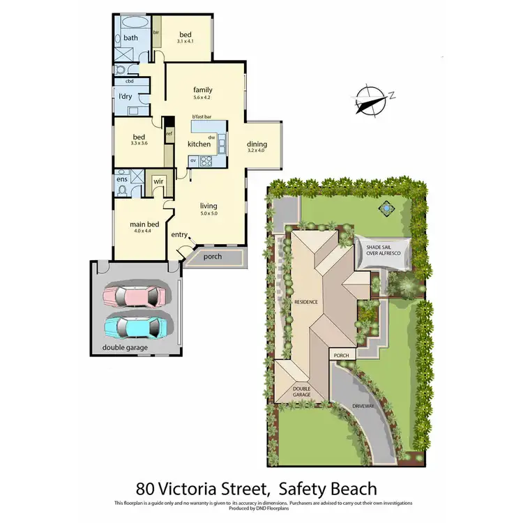 Floorplan of Homely house listing, 80 Victoria Street, Safety Beach VIC 3936