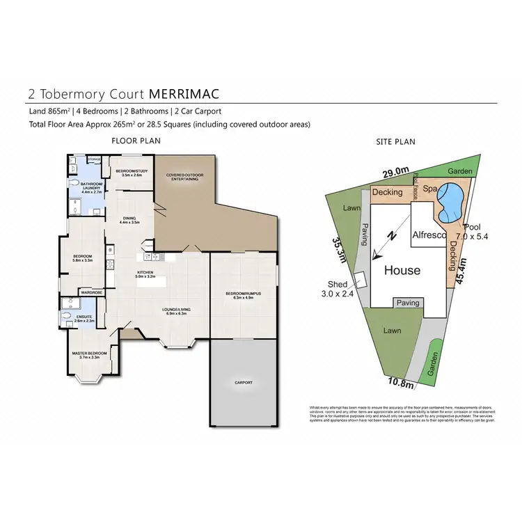 Floorplan of Homely house listing, 2 Tobermory Court, Merrimac QLD 4226
