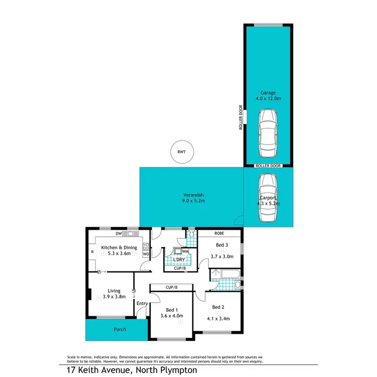 Floorplan of Homely house listing, 17 Keith Avenue, North Plympton SA 5037