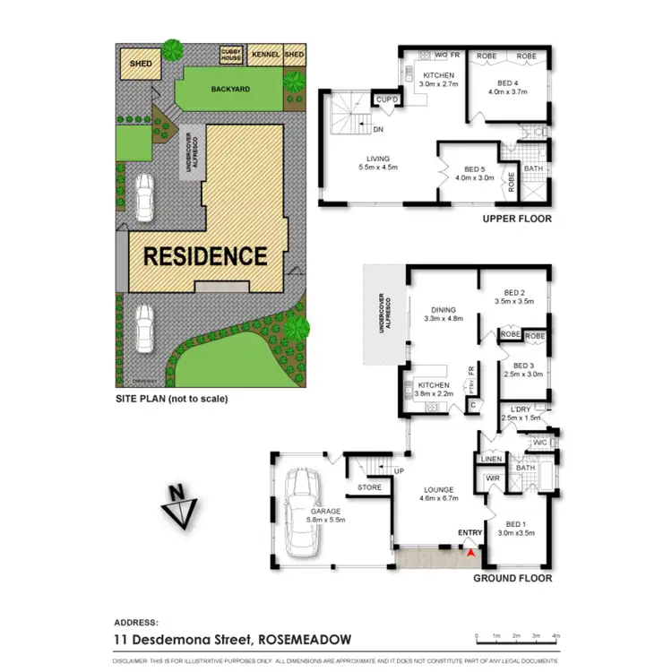 Floorplan of Homely house listing, 11 Desdemona Street, Rosemeadow NSW 2560