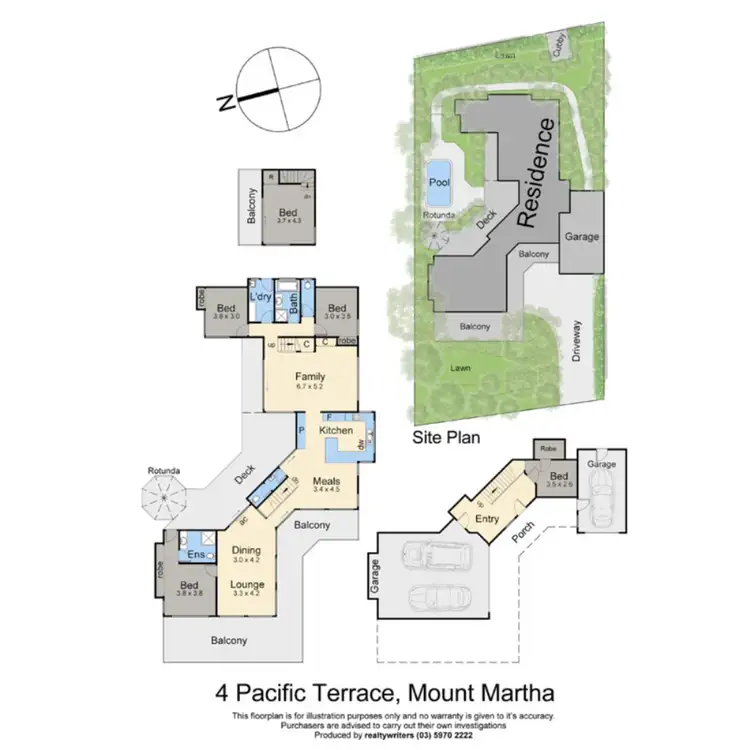 Floorplan of Homely house listing, 4 Pacific Terrace, Mount Martha VIC 3934